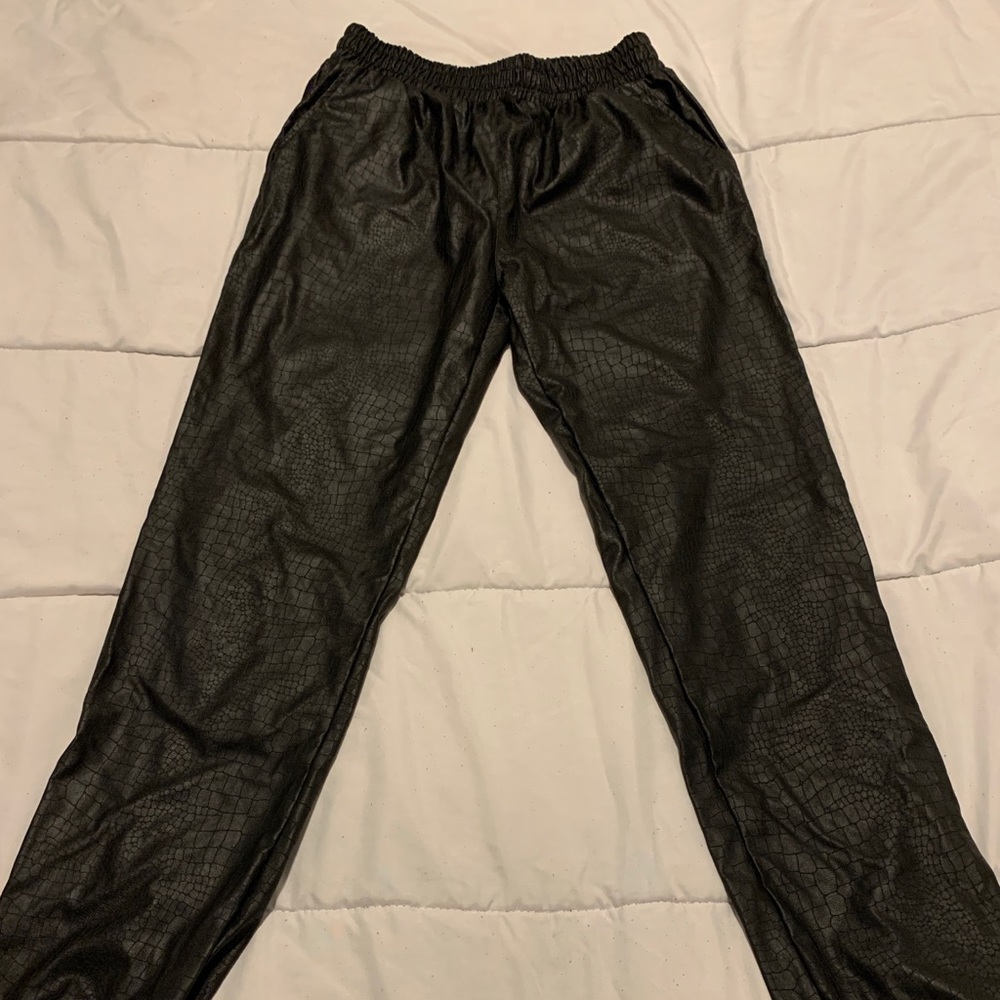 COPY - Black Snake Print Jogger Style Pants